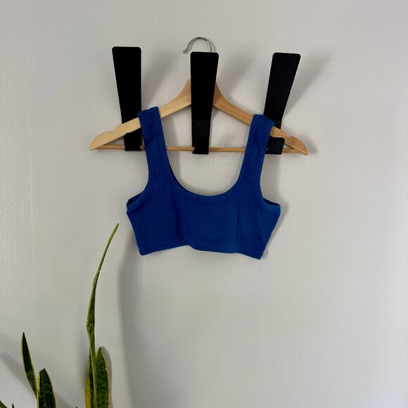 Arq Wide Strap Bra in Cobalt - Picture 1 of 3